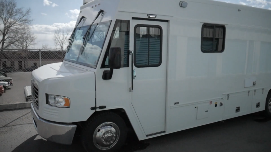 Northreach Grande Prairie supervised consumption site truck virtual tour.